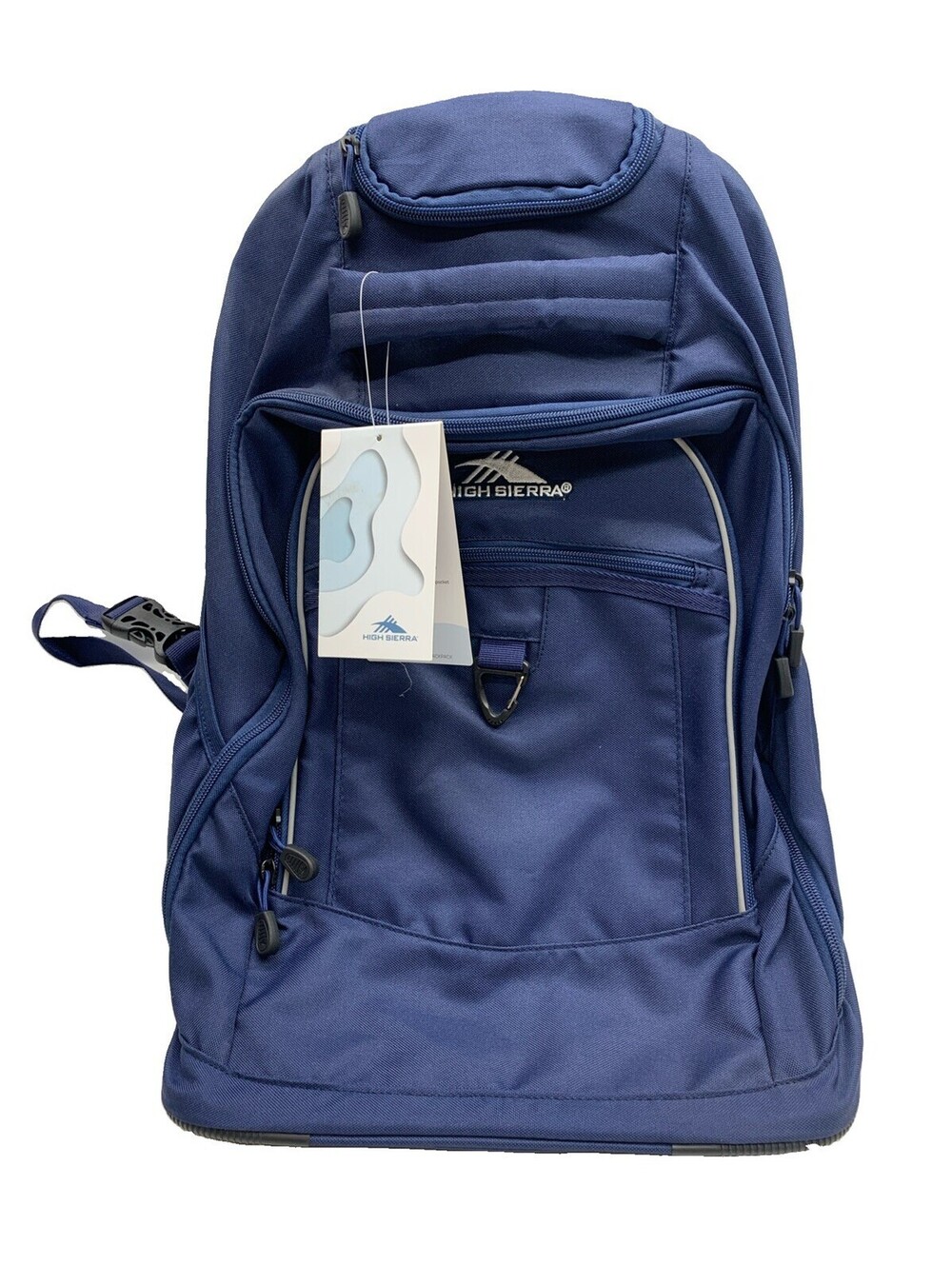 High Sierra 53990-3404 Chaser Wheeled Laptop Backpack Multi-pocket True Navy